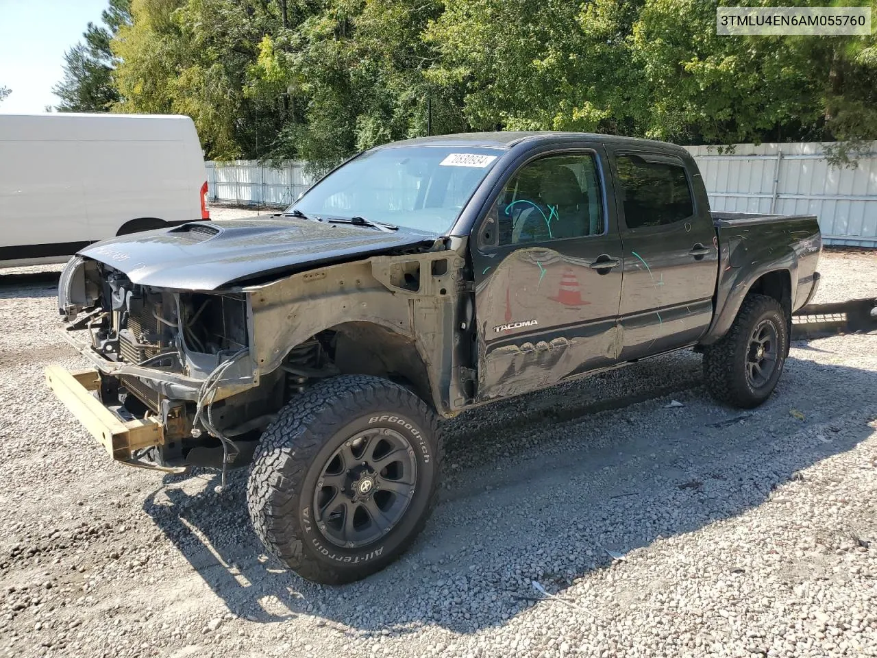 2010 Toyota Tacoma Double Cab VIN: 3TMLU4EN6AM055760 Lot: 70830934