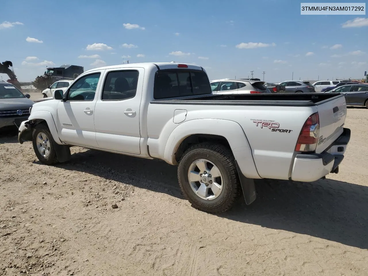 3TMMU4FN3AM017292 2010 Toyota Tacoma Double Cab Long Bed