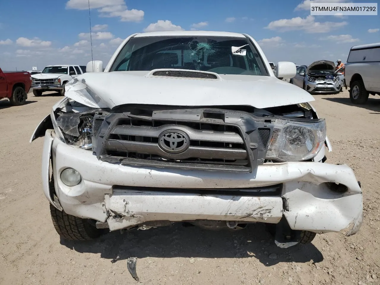 2010 Toyota Tacoma Double Cab Long Bed VIN: 3TMMU4FN3AM017292 Lot: 71569164