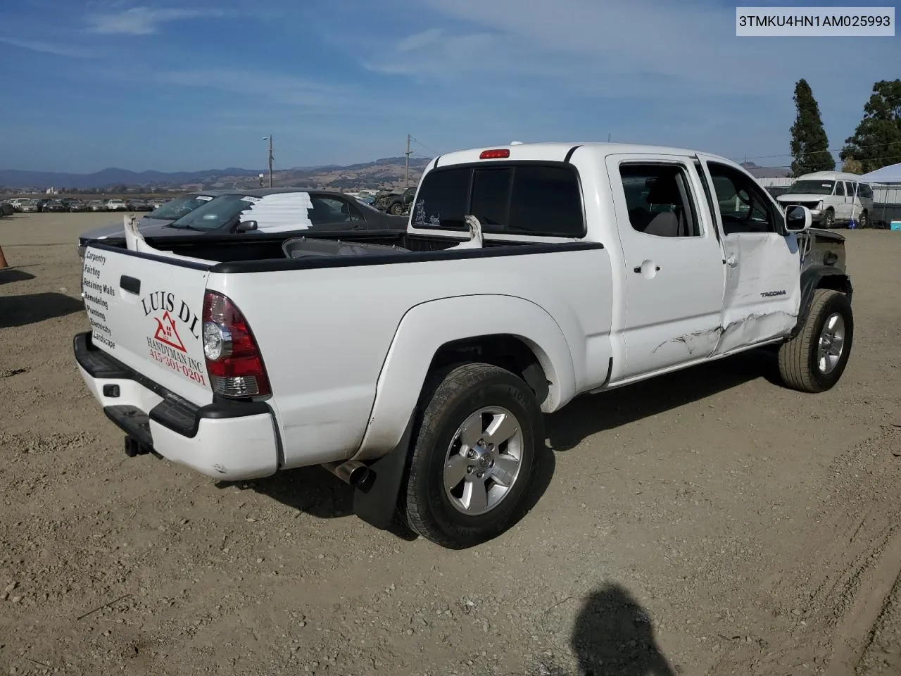 2010 Toyota Tacoma Double Cab Prerunner Long Bed VIN: 3TMKU4HN1AM025993 Lot: 71797054