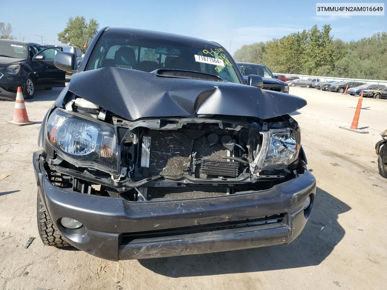 2010 Toyota Tacoma Double Cab Long Bed VIN: 3TMMU4FN2AM016649 Lot: 71871564