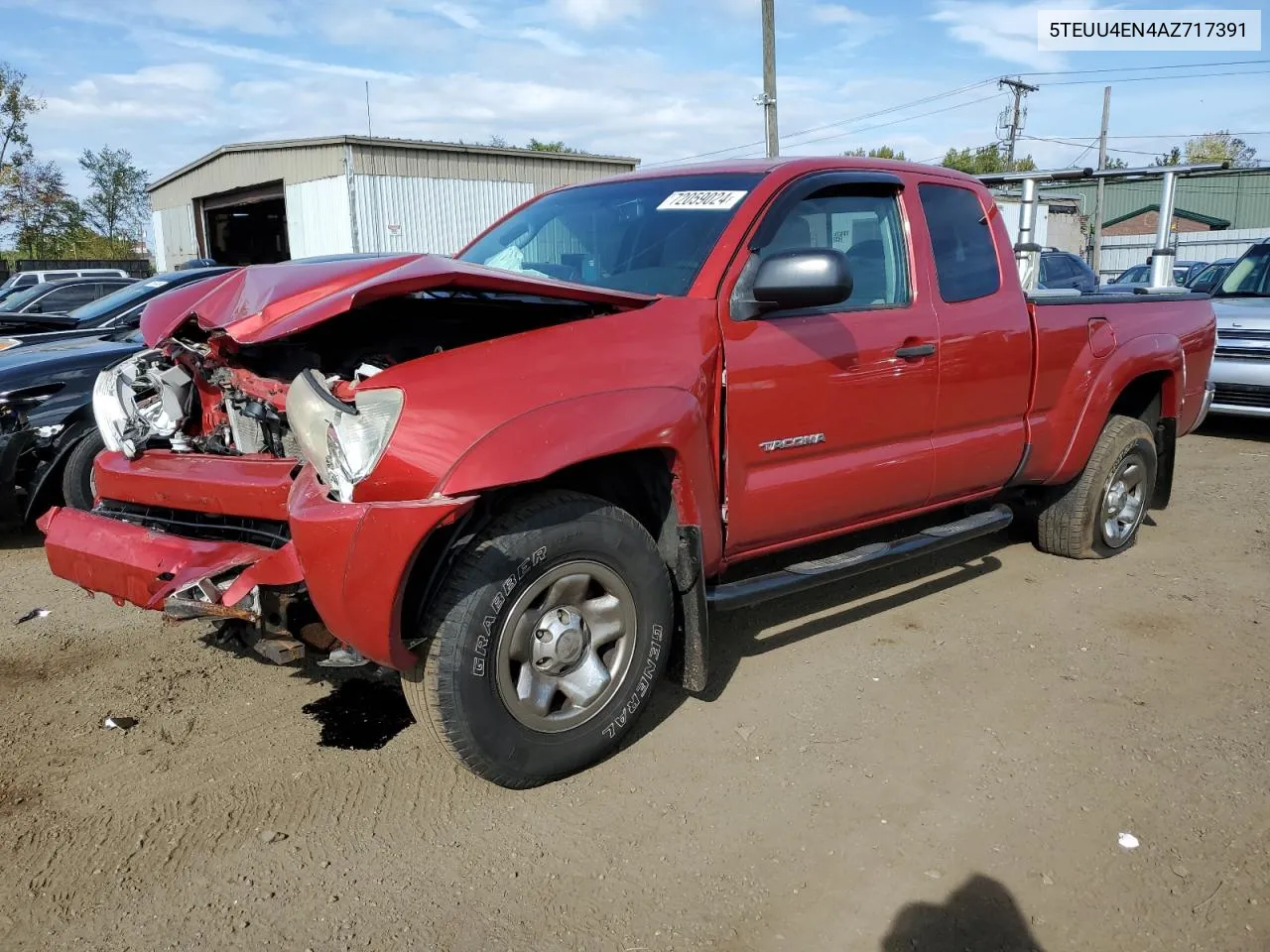 2010 Toyota Tacoma Access Cab VIN: 5TEUU4EN4AZ717391 Lot: 72059024