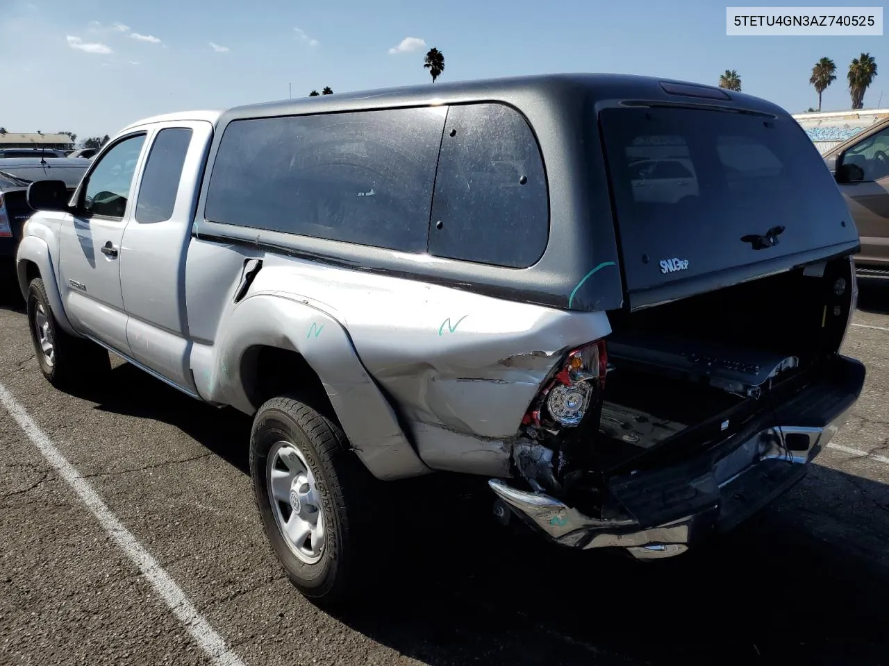 2010 Toyota Tacoma Prerunner Access Cab VIN: 5TETU4GN3AZ740525 Lot: 72079564