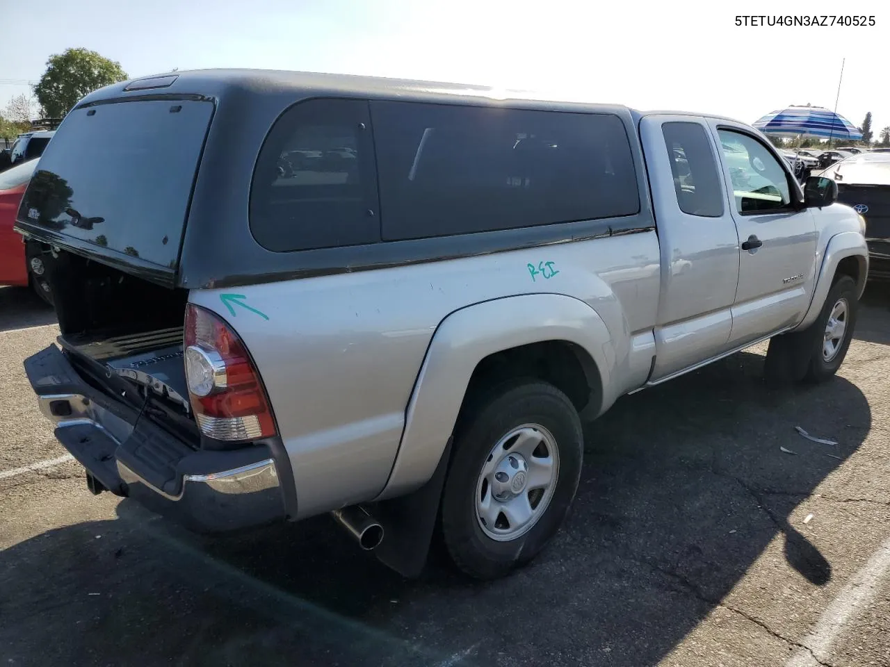 2010 Toyota Tacoma Prerunner Access Cab VIN: 5TETU4GN3AZ740525 Lot: 72079564