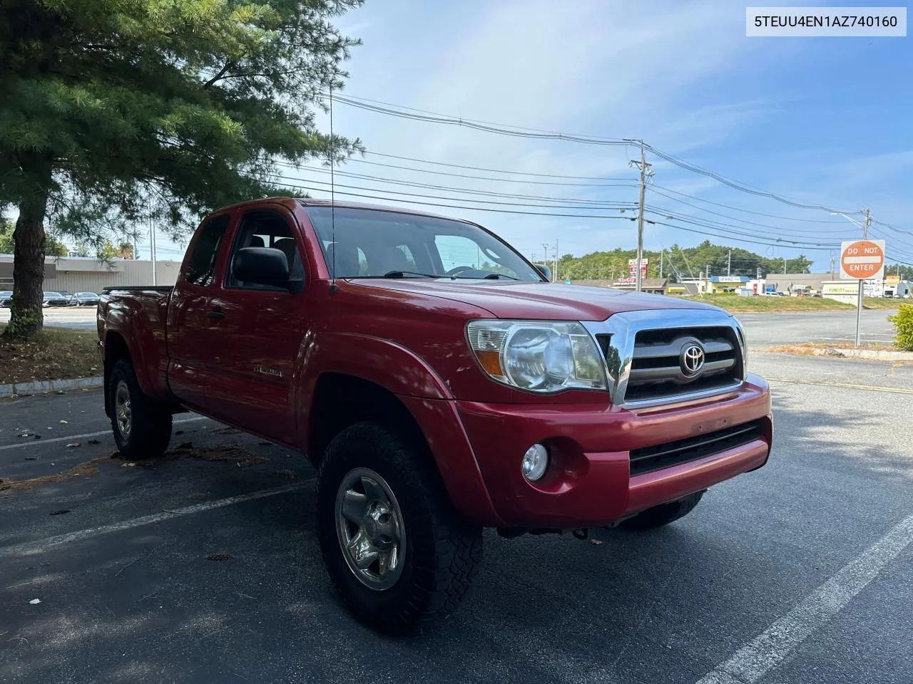 2010 Toyota Tacoma Acc VIN: 5TEUU4EN1AZ740160 Lot: 72190654