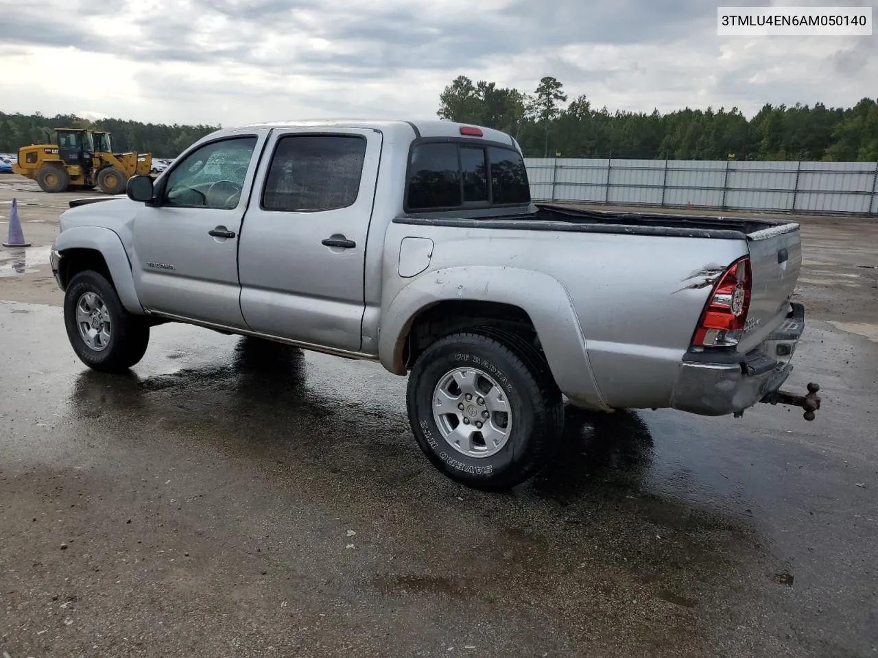 2010 Toyota Tacoma Double Cab VIN: 3TMLU4EN6AM050140 Lot: 72526874