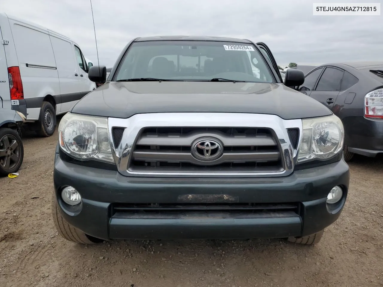 2010 Toyota Tacoma Double Cab Prerunner VIN: 5TEJU4GN5AZ712815 Lot: 72959264