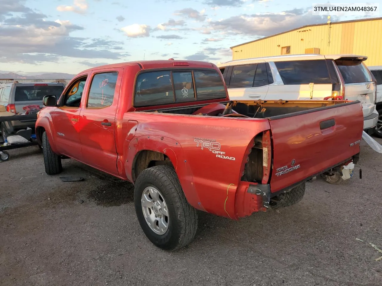 2010 Toyota Tacoma Double Cab VIN: 3TMLU4EN2AM048367 Lot: 73064374