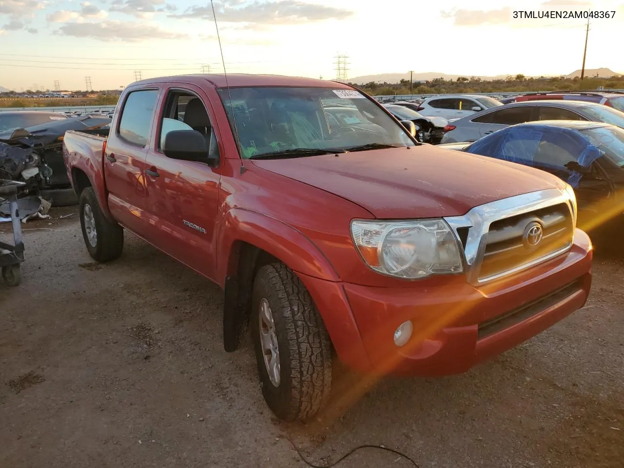 2010 Toyota Tacoma Double Cab VIN: 3TMLU4EN2AM048367 Lot: 73064374