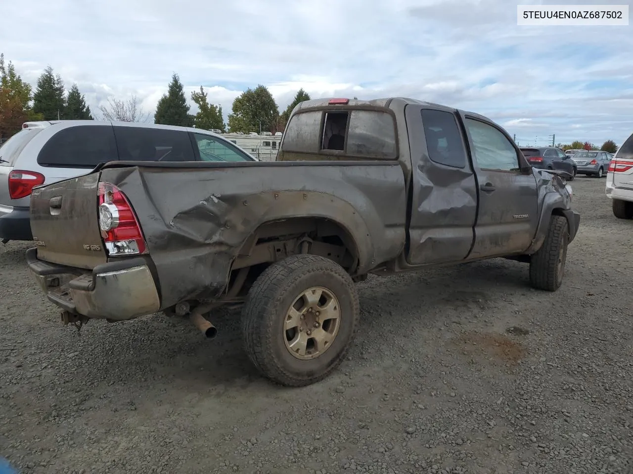 2010 Toyota Tacoma Access Cab VIN: 5TEUU4EN0AZ687502 Lot: 73222934