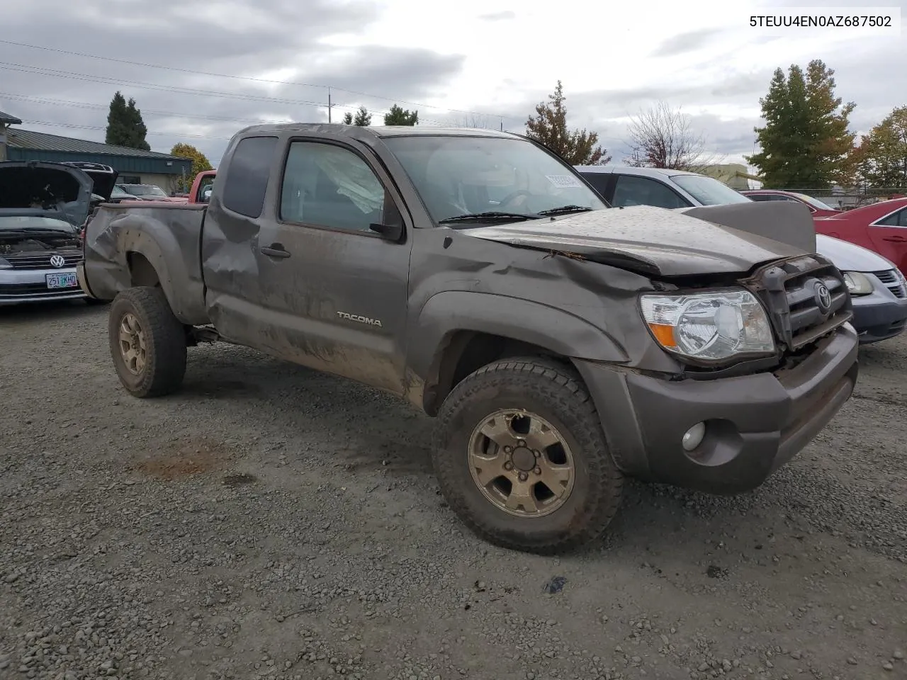 2010 Toyota Tacoma Access Cab VIN: 5TEUU4EN0AZ687502 Lot: 73222934