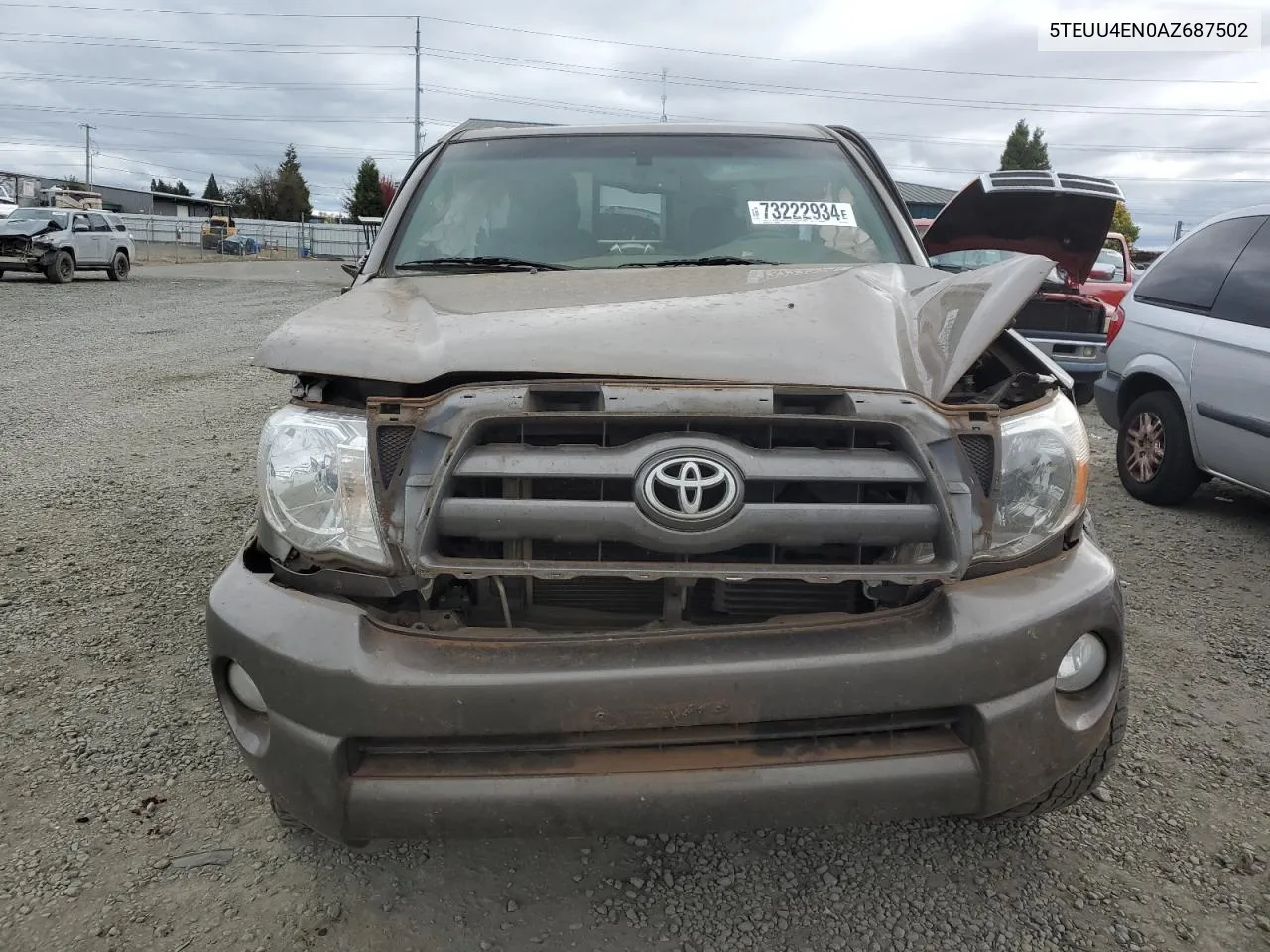 2010 Toyota Tacoma Access Cab VIN: 5TEUU4EN0AZ687502 Lot: 73222934