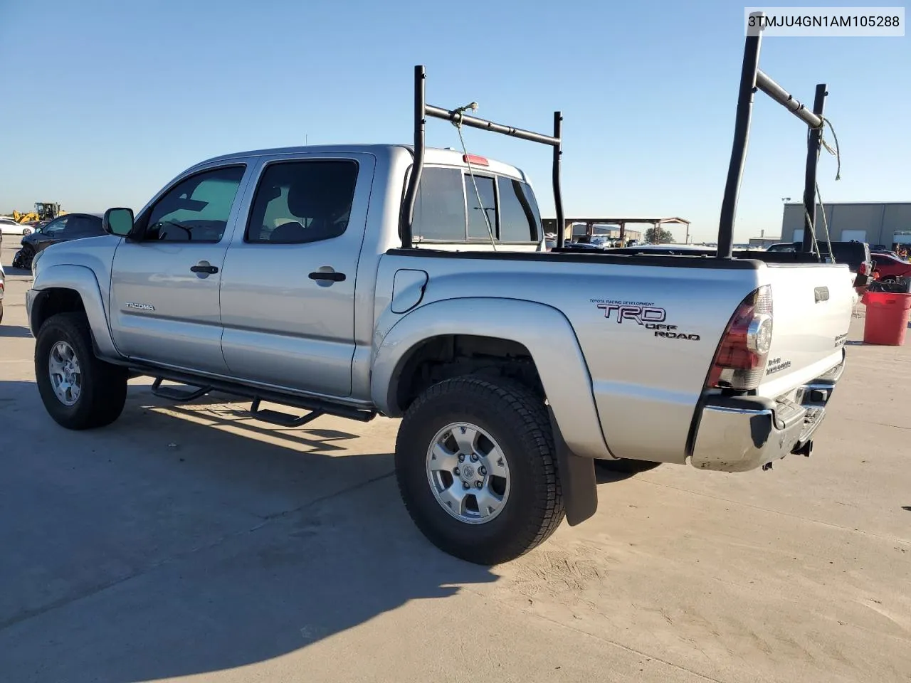 2010 Toyota Tacoma Double Cab Prerunner VIN: 3TMJU4GN1AM105288 Lot: 73367594