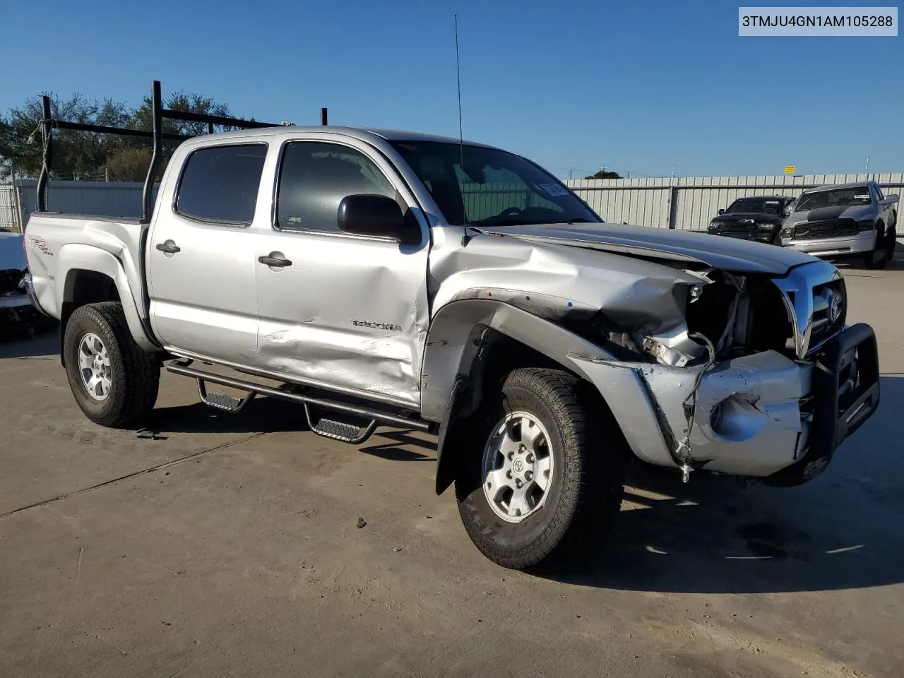 2010 Toyota Tacoma Double Cab Prerunner VIN: 3TMJU4GN1AM105288 Lot: 73367594