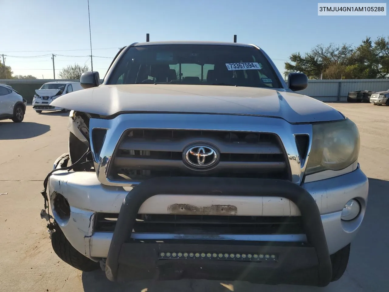 2010 Toyota Tacoma Double Cab Prerunner VIN: 3TMJU4GN1AM105288 Lot: 73367594