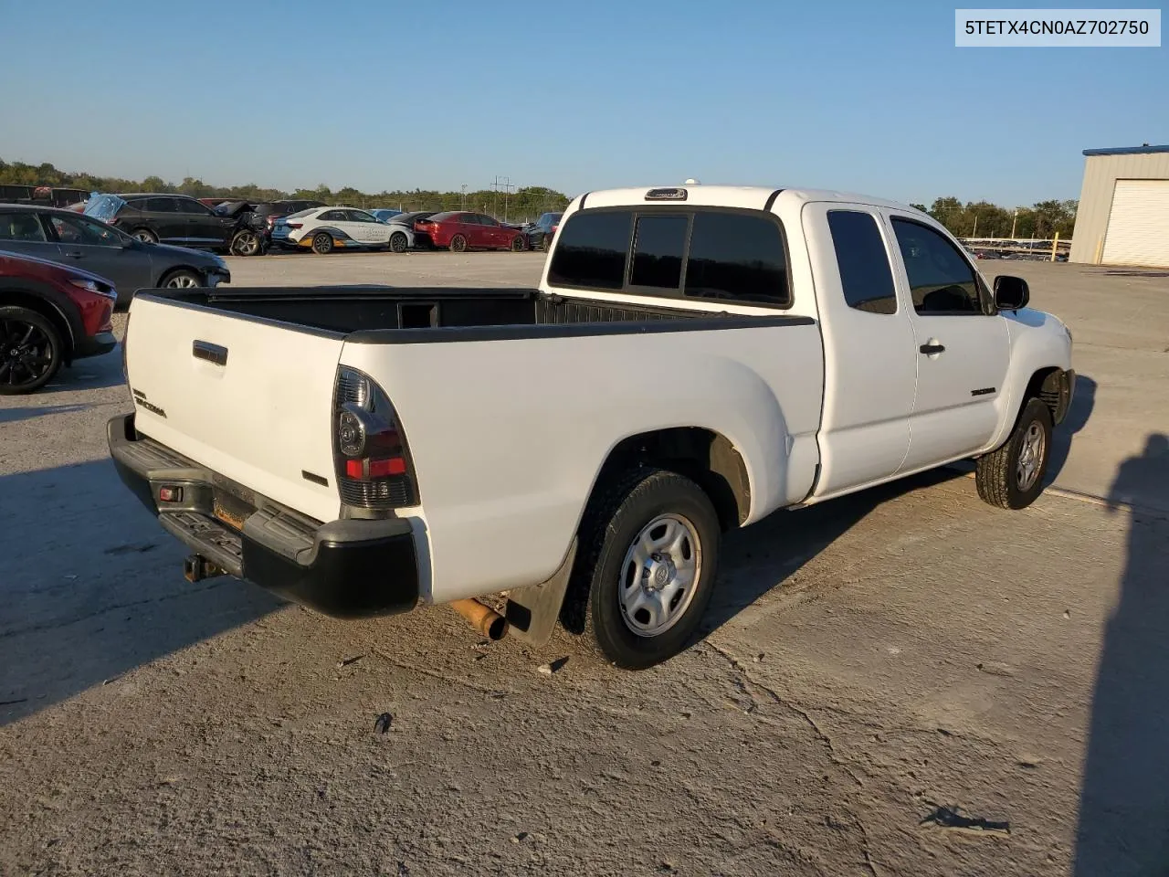 2010 Toyota Tacoma Access Cab VIN: 5TETX4CN0AZ702750 Lot: 74433154