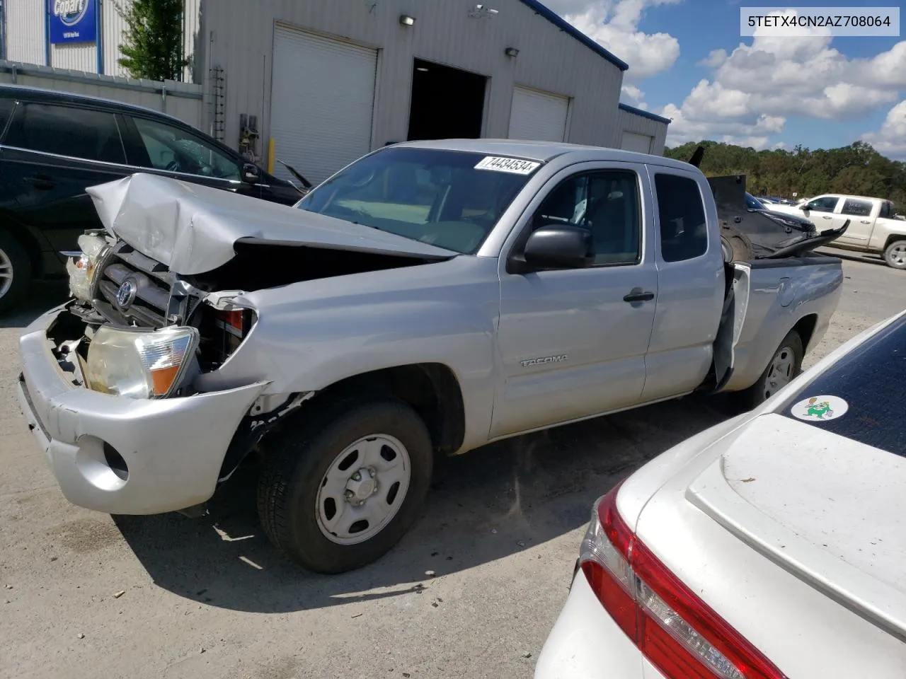 2010 Toyota Tacoma Access Cab VIN: 5TETX4CN2AZ708064 Lot: 74434534