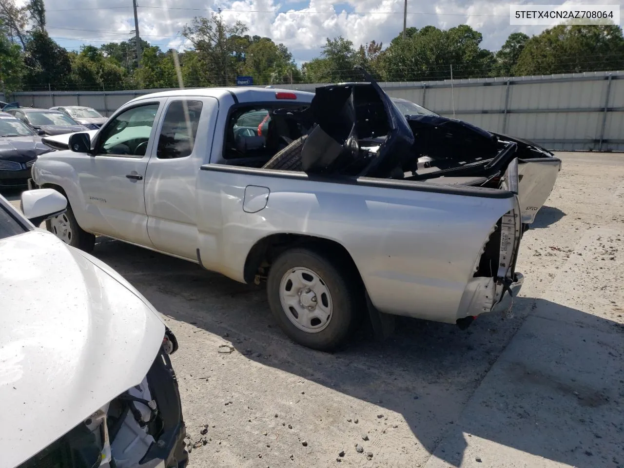 2010 Toyota Tacoma Access Cab VIN: 5TETX4CN2AZ708064 Lot: 74434534