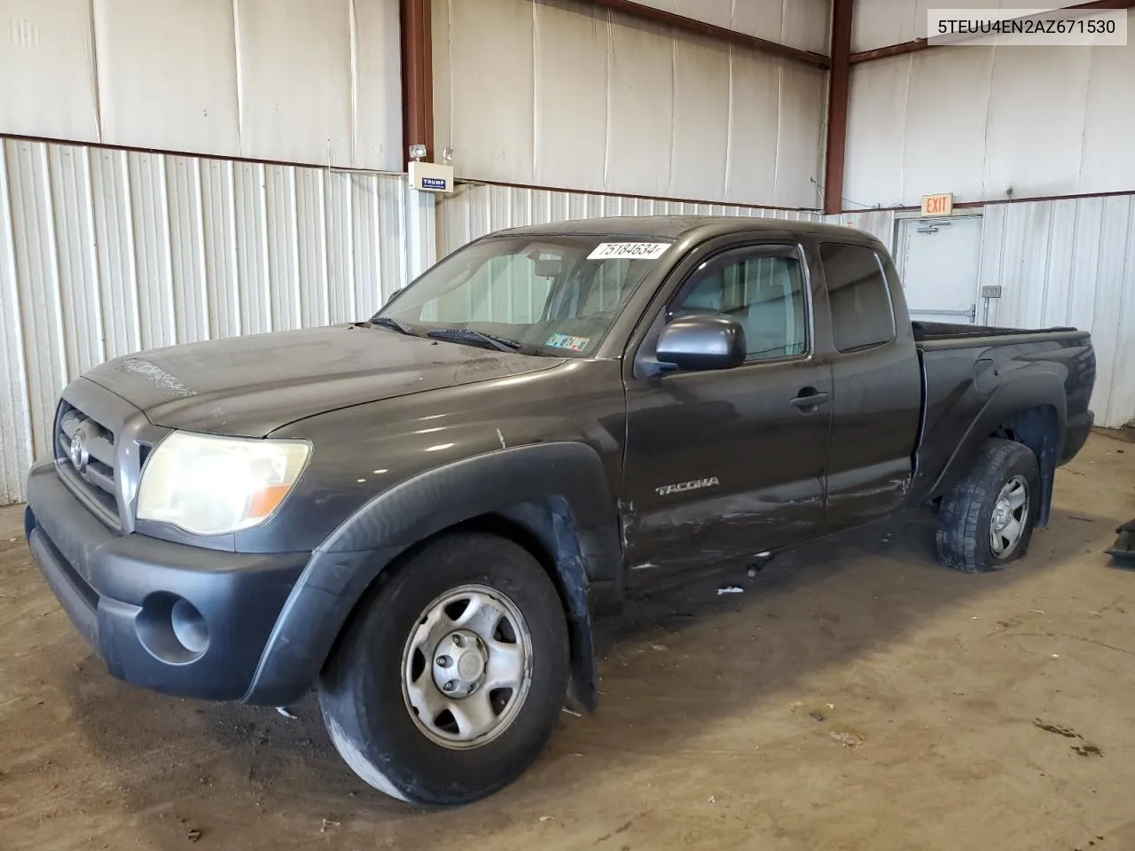 2010 Toyota Tacoma Access Cab VIN: 5TEUU4EN2AZ671530 Lot: 75184634