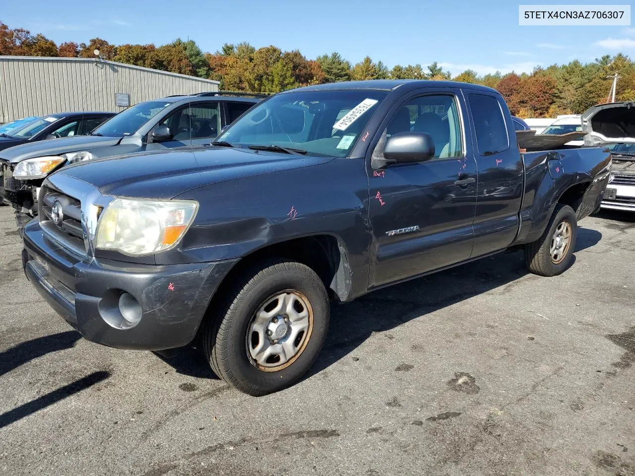 2010 Toyota Tacoma Access Cab VIN: 5TETX4CN3AZ706307 Lot: 76354904