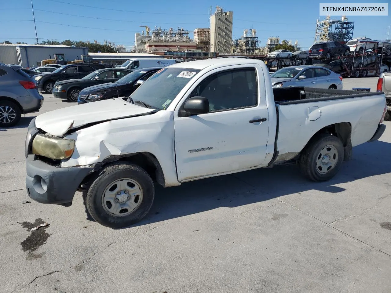 2010 Toyota Tacoma VIN: 5TENX4CN8AZ672065 Lot: 76476904