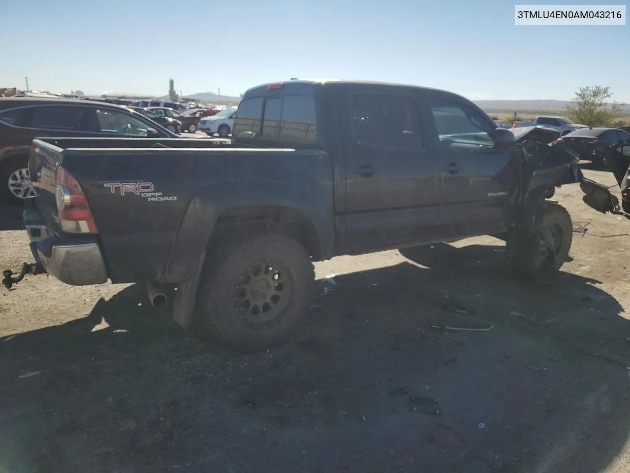 2010 Toyota Tacoma Double Cab VIN: 3TMLU4EN0AM043216 Lot: 76511794