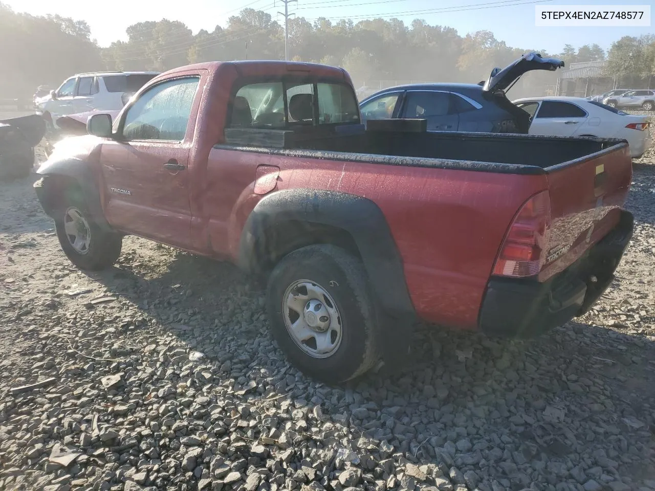 2010 Toyota Tacoma VIN: 5TEPX4EN2AZ748577 Lot: 76632584