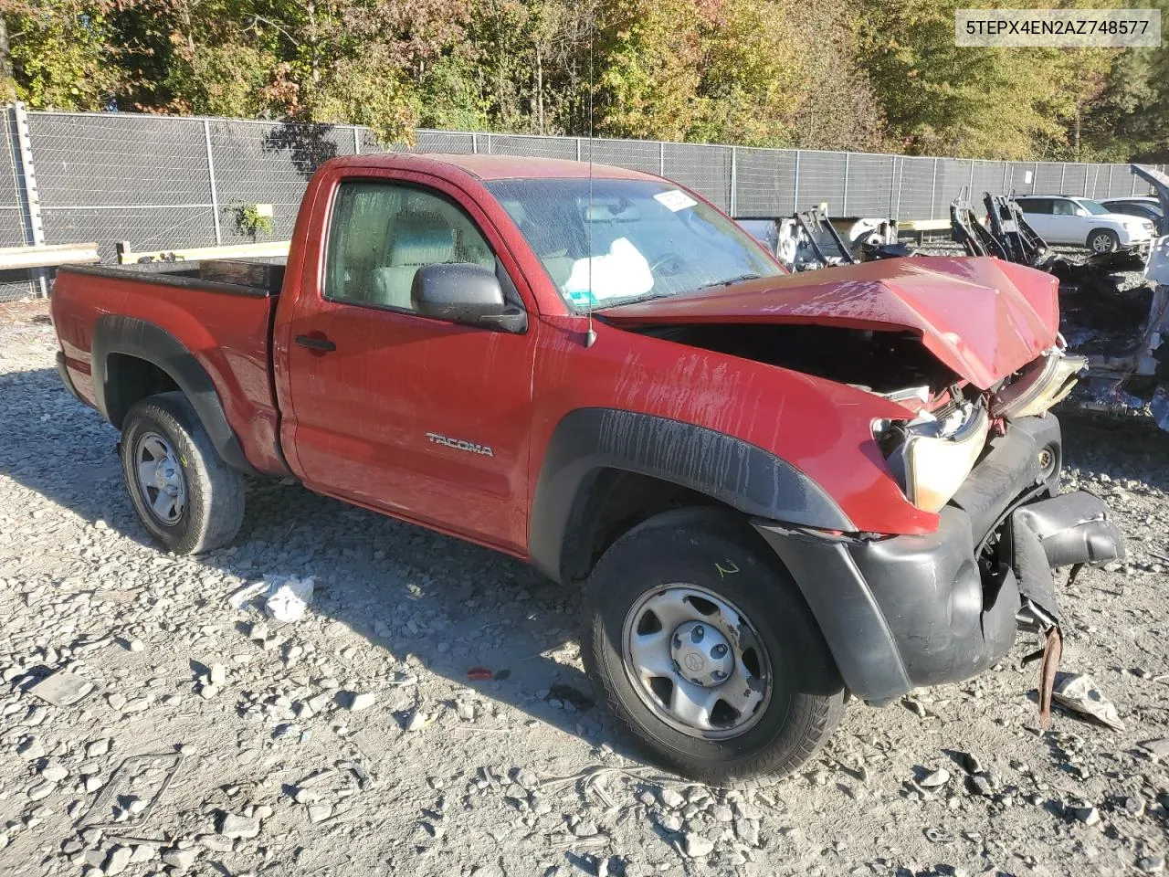 2010 Toyota Tacoma VIN: 5TEPX4EN2AZ748577 Lot: 76632584