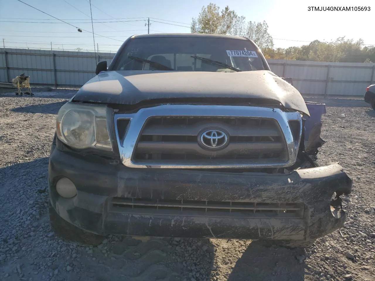 2010 Toyota Tacoma Double Cab Prerunner VIN: 3TMJU4GNXAM105693 Lot: 77074204