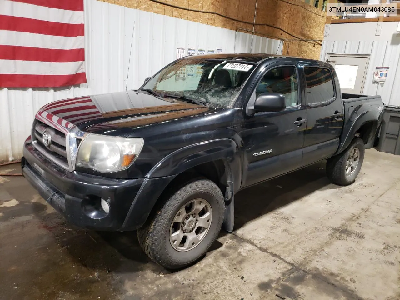 2010 Toyota Tacoma Double Cab VIN: 3TMLU4EN0AM043085 Lot: 77227214