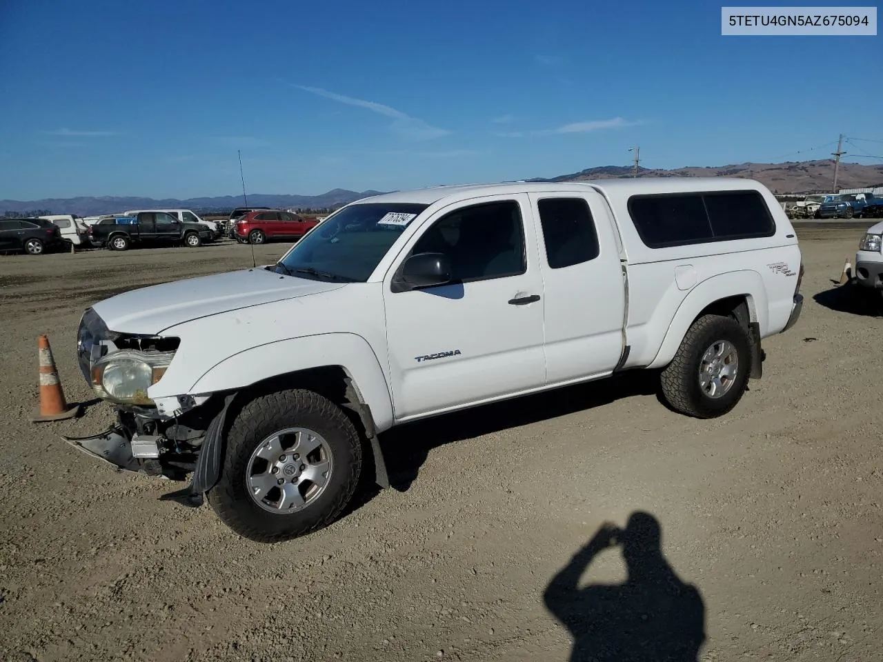 2010 Toyota Tacoma Prerunner Access Cab VIN: 5TETU4GN5AZ675094 Lot: 77676394