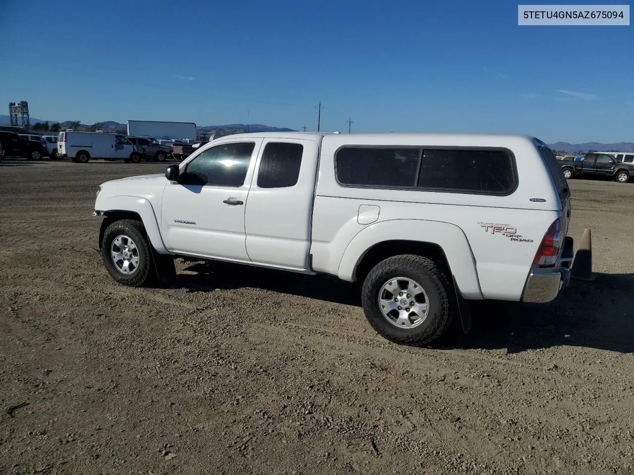 2010 Toyota Tacoma Prerunner Access Cab VIN: 5TETU4GN5AZ675094 Lot: 77676394