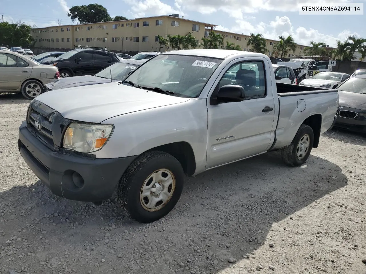 2010 Toyota Tacoma VIN: 5TENX4CN6AZ694114 Lot: 78480174