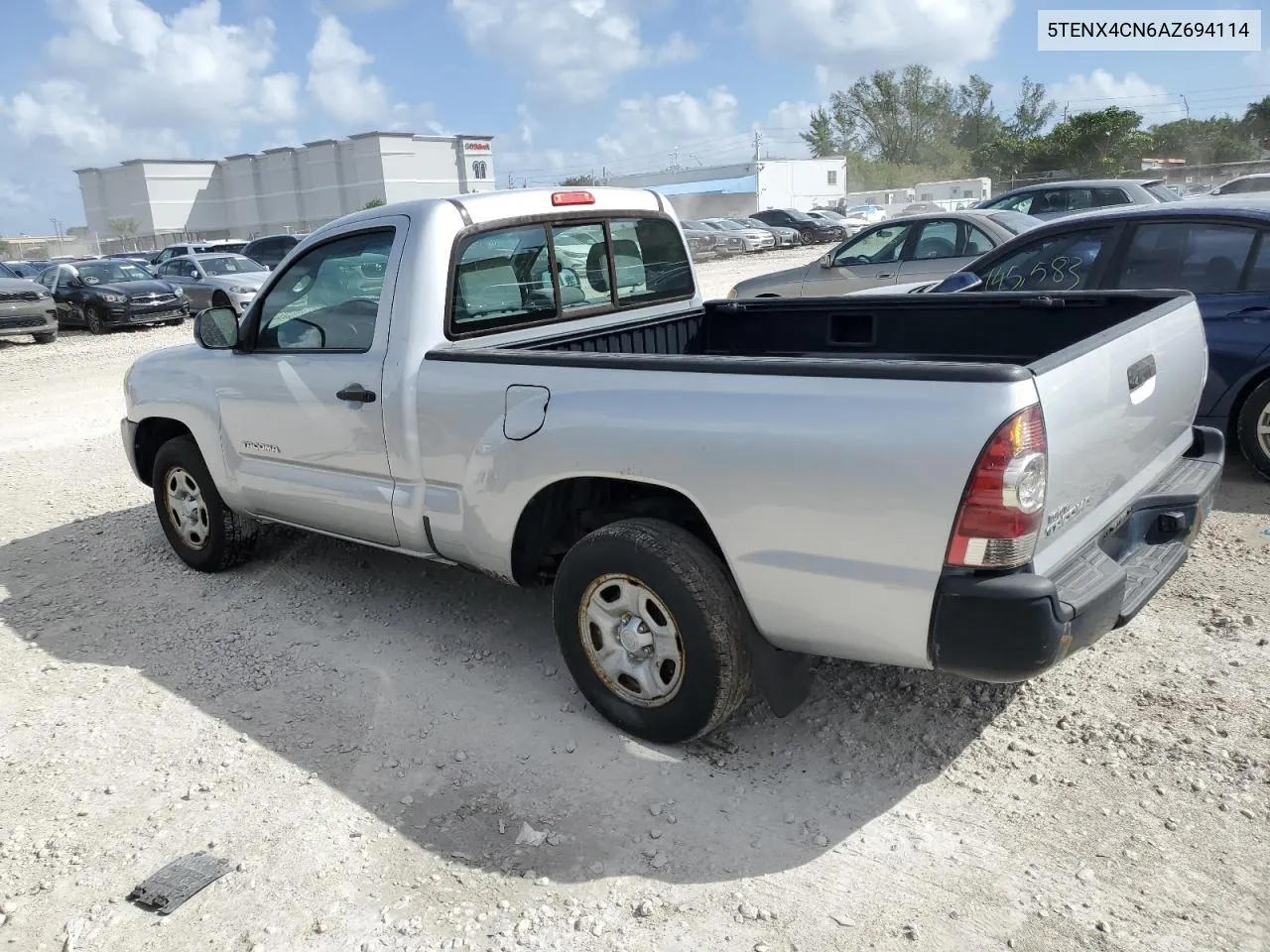 2010 Toyota Tacoma VIN: 5TENX4CN6AZ694114 Lot: 78480174