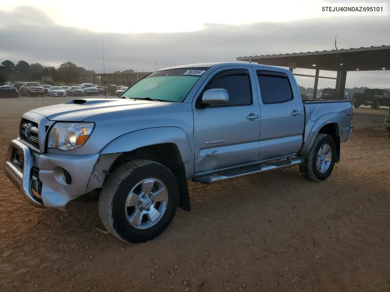 2010 Toyota Tacoma Double Cab Prerunner VIN: 5TEJU4GN0AZ695101 Lot: 78600594