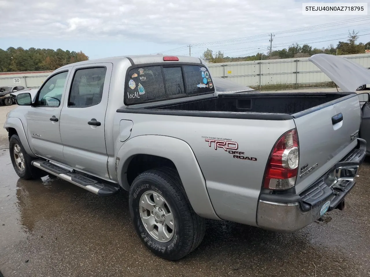 2010 Toyota Tacoma Double Cab Prerunner VIN: 5TEJU4GN0AZ718795 Lot: 78631974