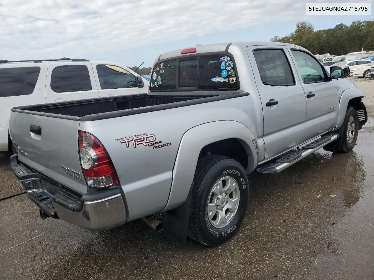 2010 Toyota Tacoma Double Cab Prerunner VIN: 5TEJU4GN0AZ718795 Lot: 78631974