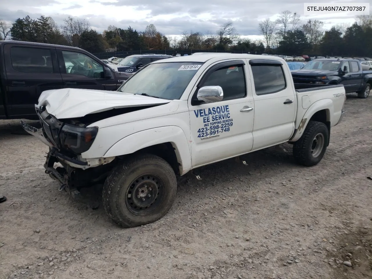 2010 Toyota Tacoma Double Cab Prerunner VIN: 5TEJU4GN7AZ707387 Lot: 79261614