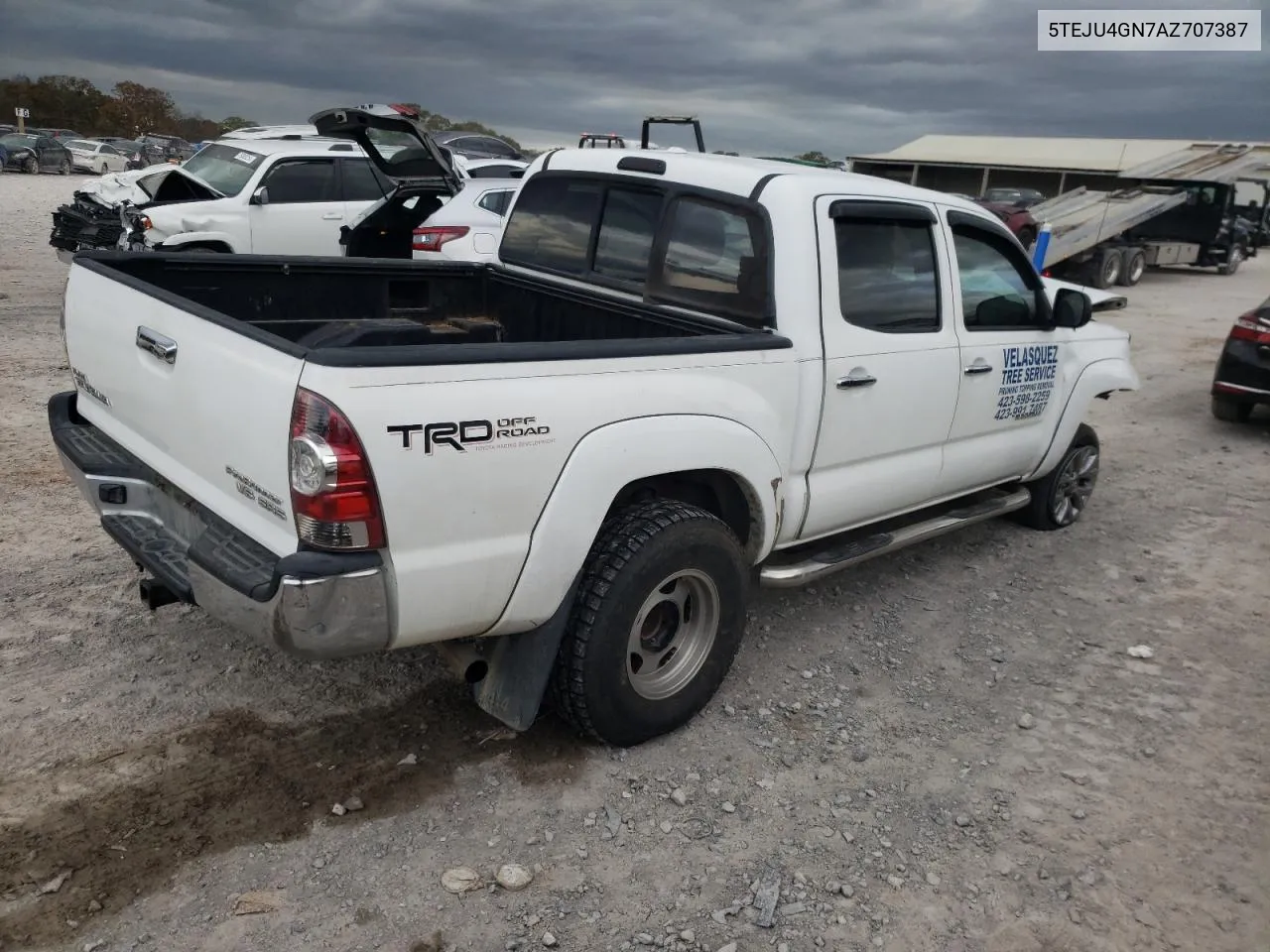 2010 Toyota Tacoma Double Cab Prerunner VIN: 5TEJU4GN7AZ707387 Lot: 79261614