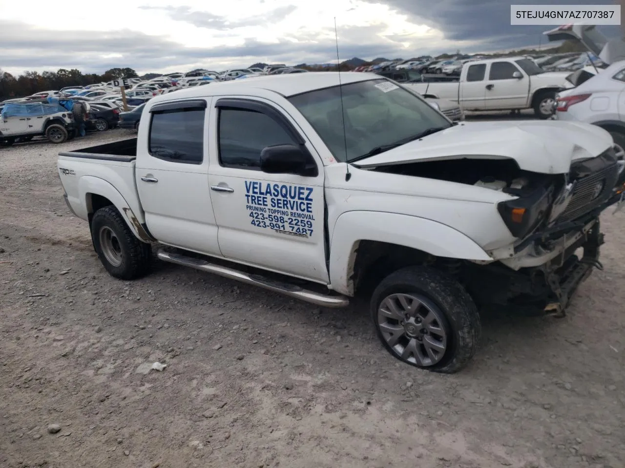 2010 Toyota Tacoma Double Cab Prerunner VIN: 5TEJU4GN7AZ707387 Lot: 79261614