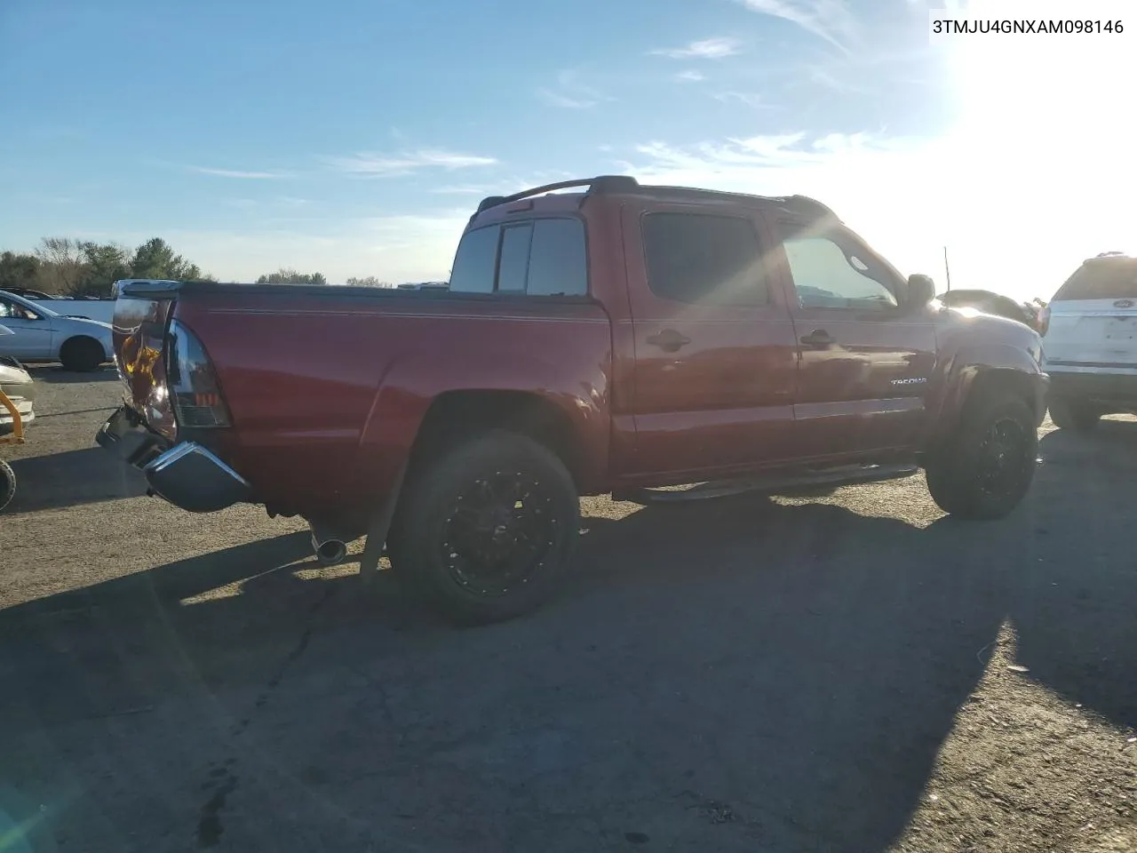 2010 Toyota Tacoma Double Cab Prerunner VIN: 3TMJU4GNXAM098146 Lot: 80247774