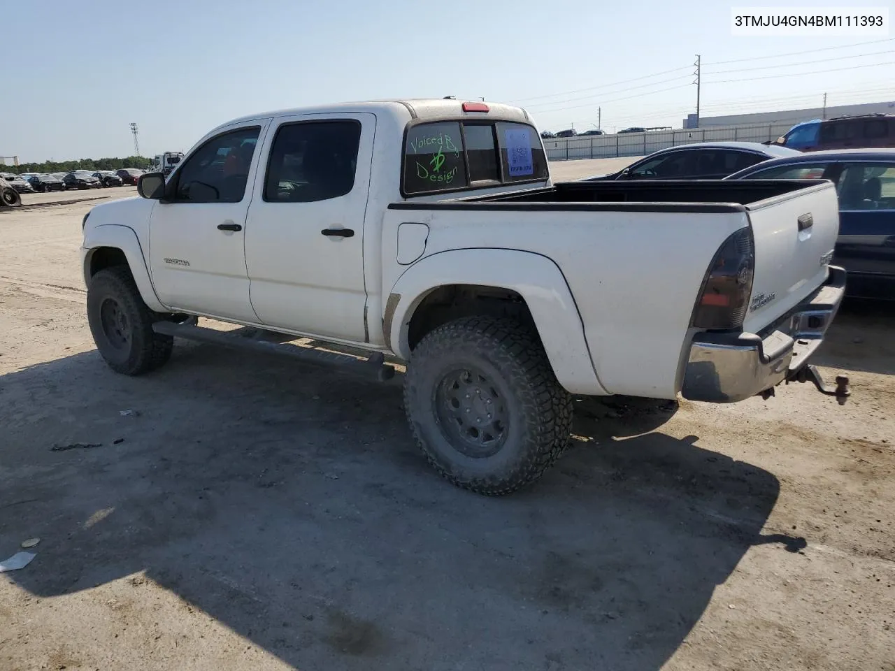 2011 Toyota Tacoma Double Cab Prerunner VIN: 3TMJU4GN4BM111393 Lot: 52333444