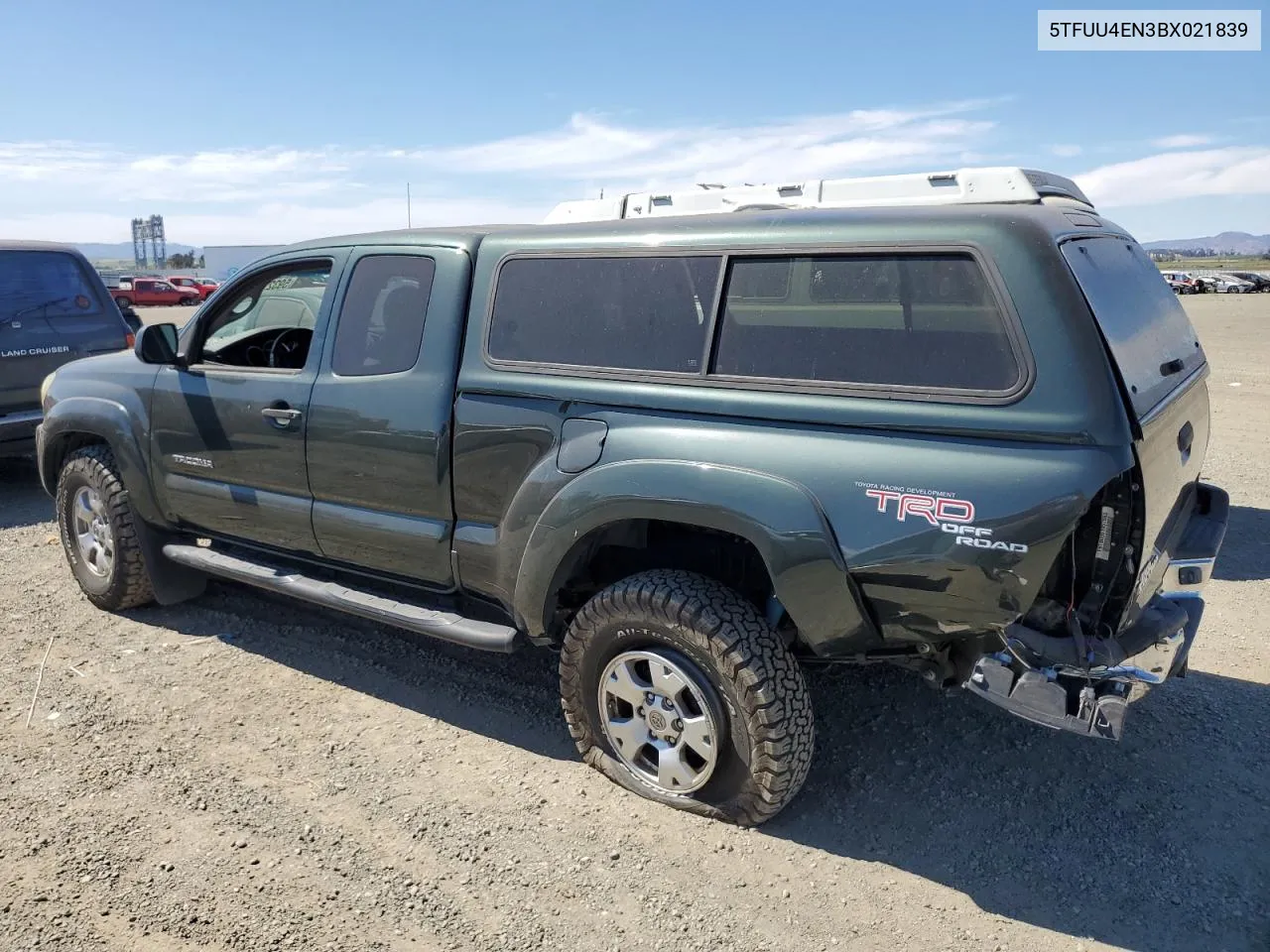 2011 Toyota Tacoma Access Cab VIN: 5TFUU4EN3BX021839 Lot: 59321334