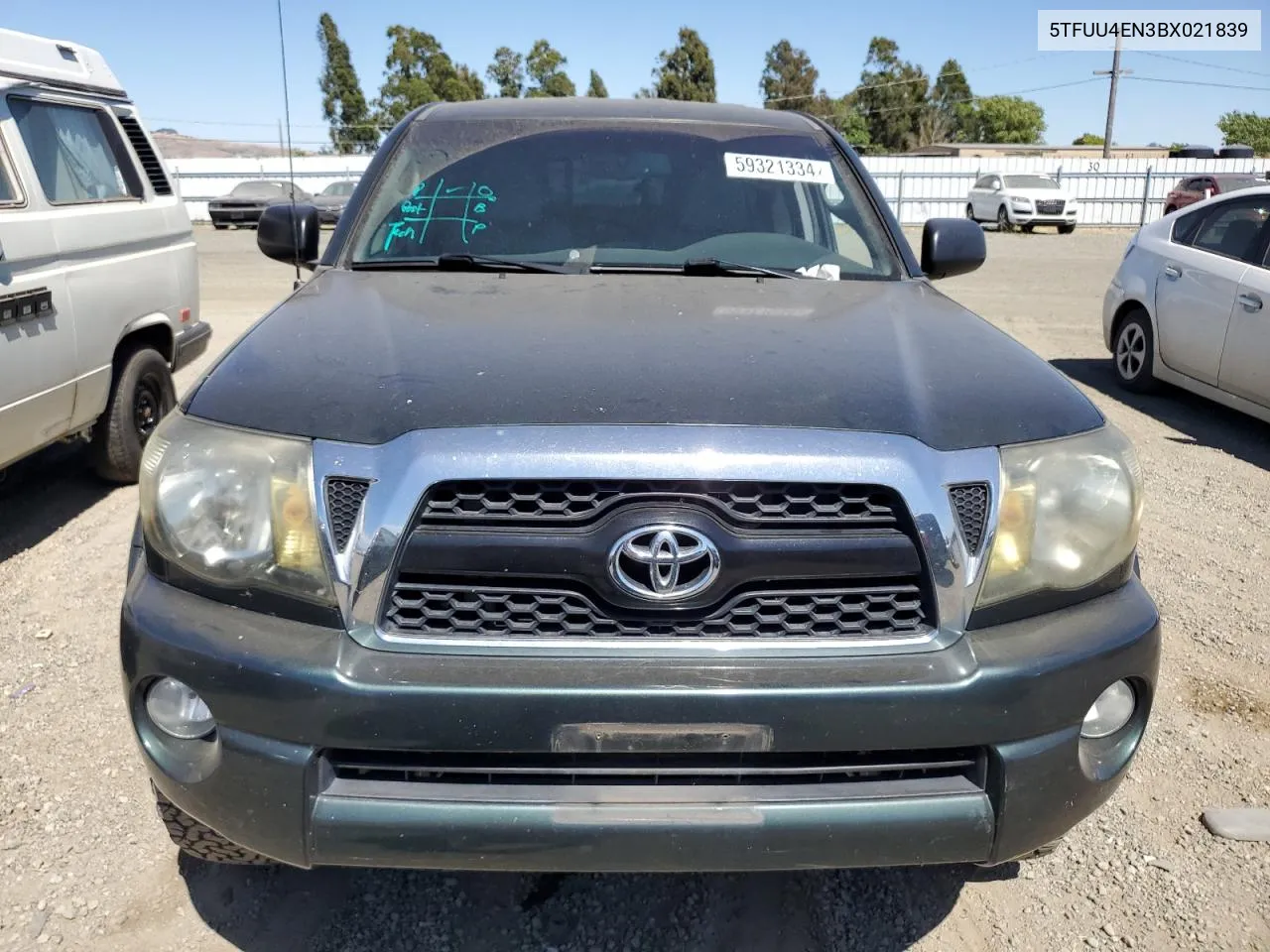 2011 Toyota Tacoma Access Cab VIN: 5TFUU4EN3BX021839 Lot: 59321334