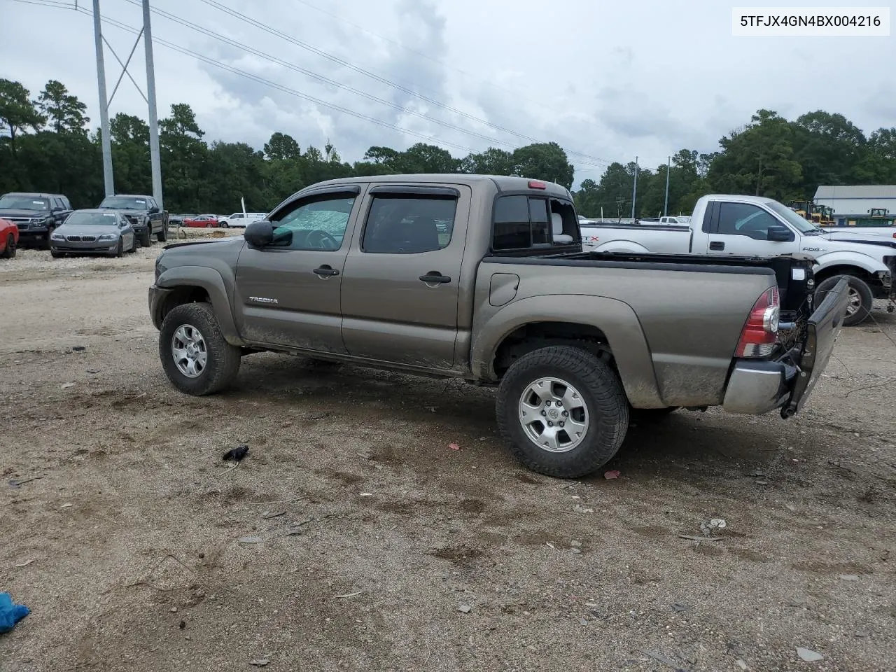 2011 Toyota Tacoma Double Cab VIN: 5TFJX4GN4BX004216 Lot: 64088634