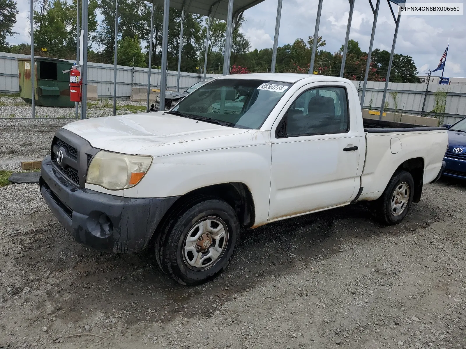 2011 Toyota Tacoma VIN: 5TFNX4CN8BX006560 Lot: 65553774