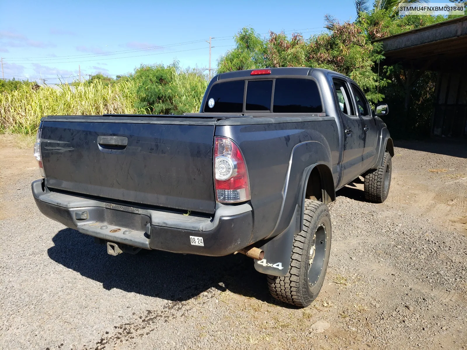 2011 Toyota Tacoma Double Cab Long Bed VIN: 3TMMU4FNXBM031840 Lot: 66754444