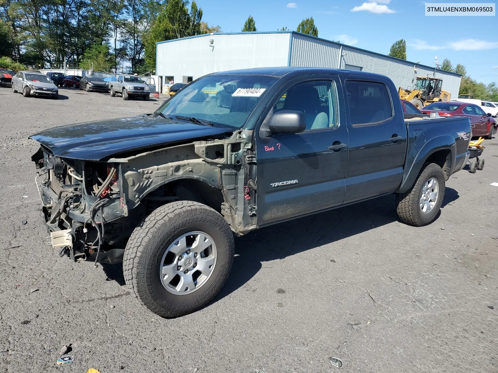 3TMLU4ENXBM069503 2011 Toyota Tacoma Double Cab