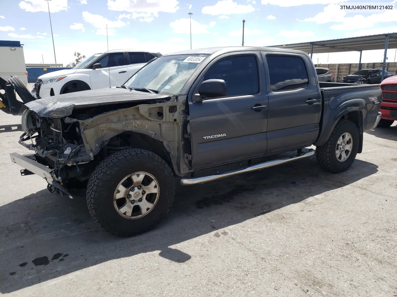 2011 Toyota Tacoma Double Cab Prerunner VIN: 3TMJU4GN7BM121402 Lot: 68633854