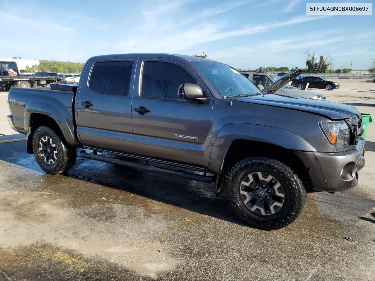 2011 Toyota Tacoma Double Cab Prerunner VIN: 5TFJU4GN0BX006697 Lot: 69076984